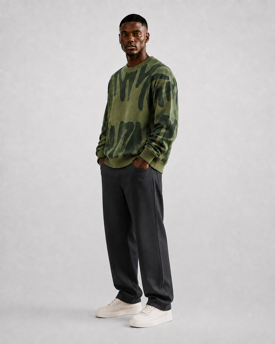 Sudadera Abstract Brush Oversize-33