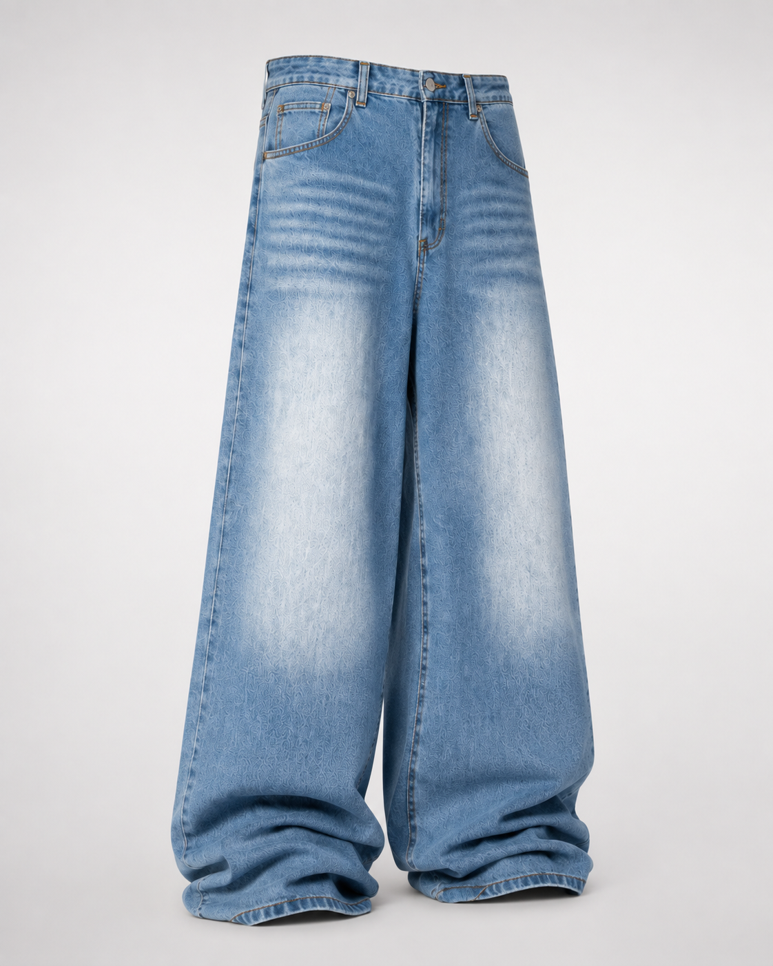 Jeans Wide Leg Light Blue-4