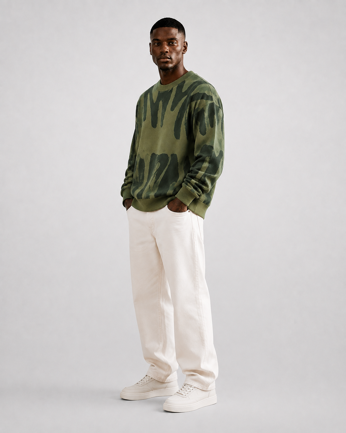 Sudadera Abstract Brush Oversize-34
