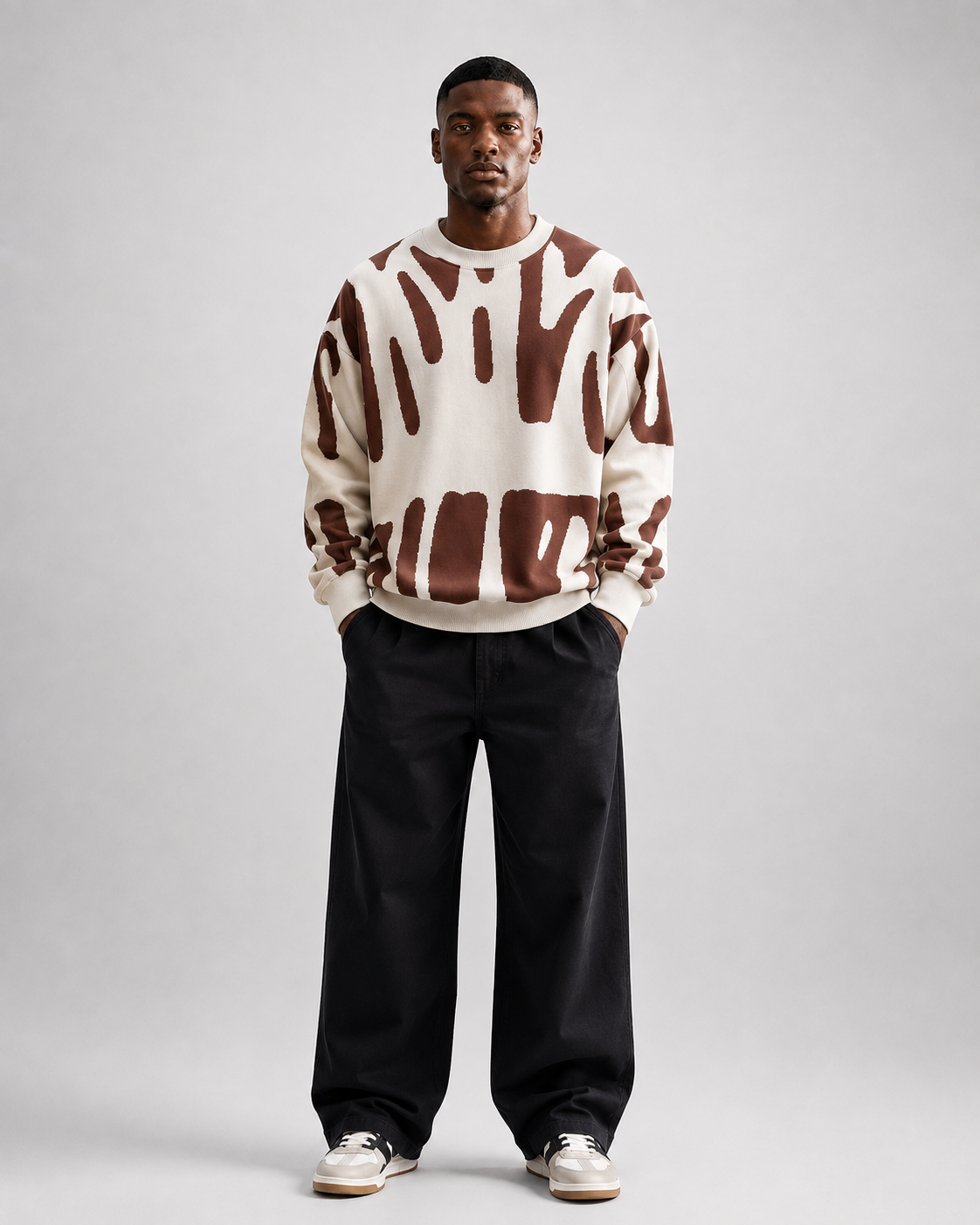 Sudadera Abstract Brush Oversize-28