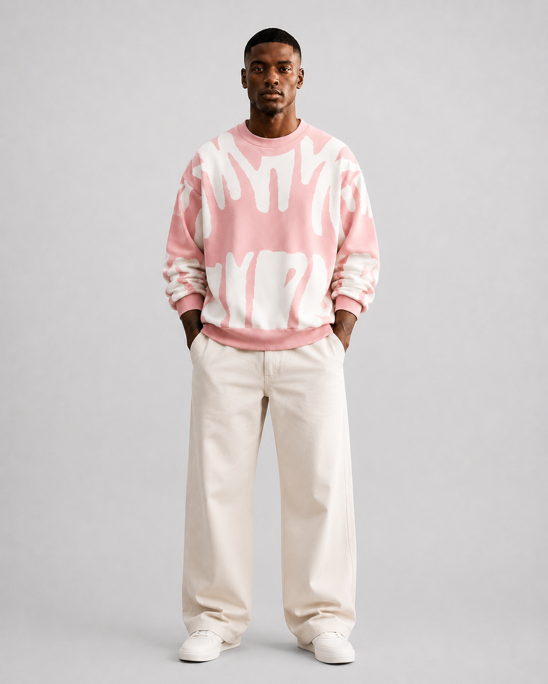 Sudadera Abstract Brush Oversize-18