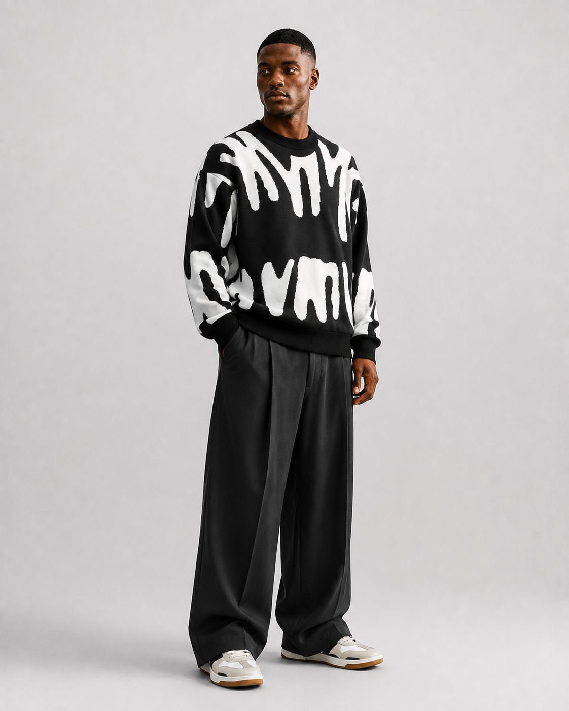 Sudadera Abstract Brush Oversize-8