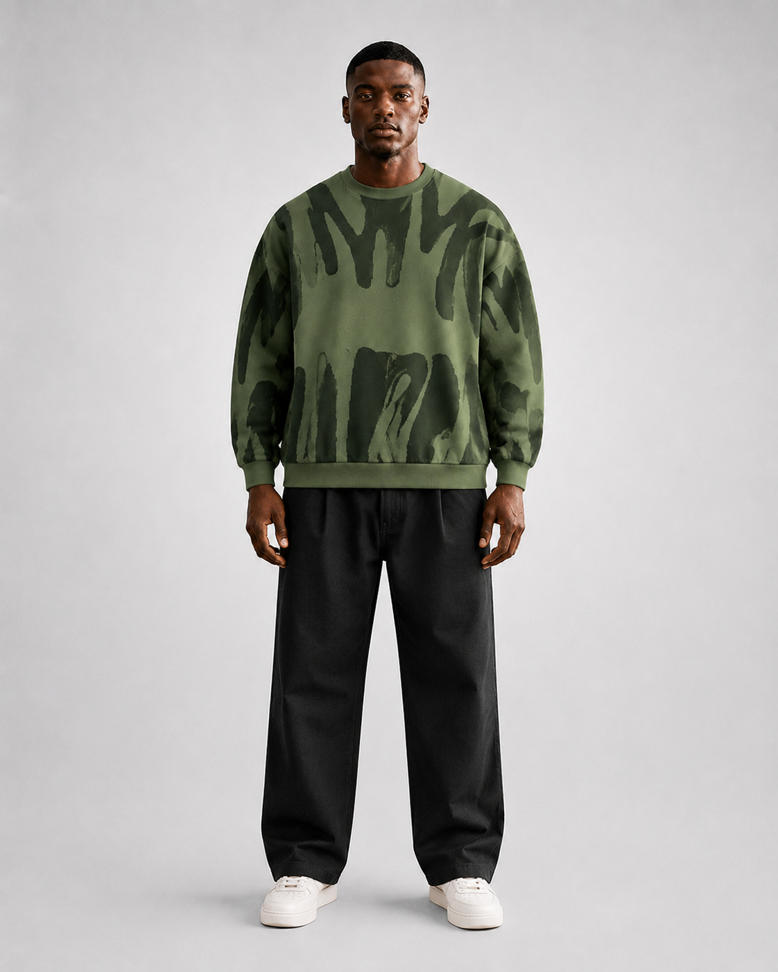 Sudadera Abstract Brush Oversize-38