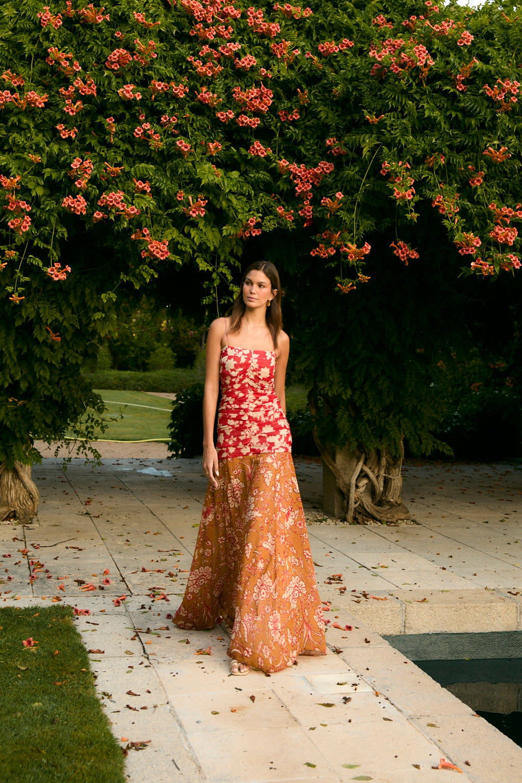 VESTIDO JANE GERANIO BICOLOR