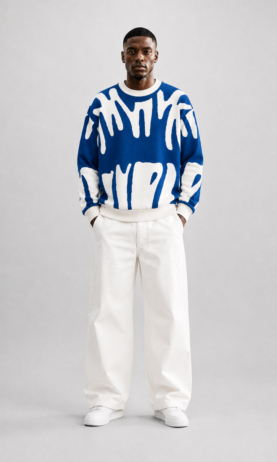 Sudadera Abstract Brush Oversize-40