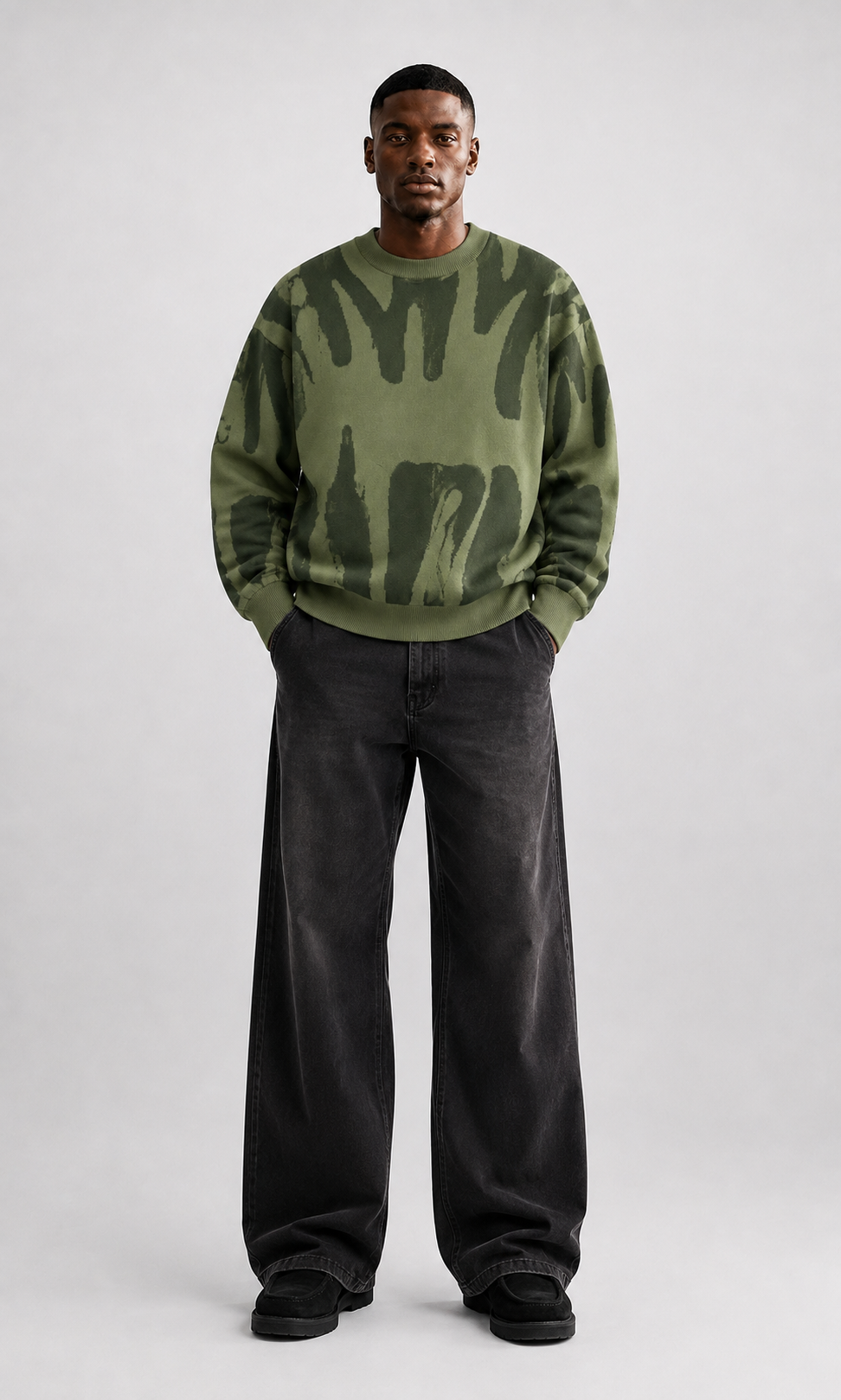Sudadera Abstract Brush Oversize-32