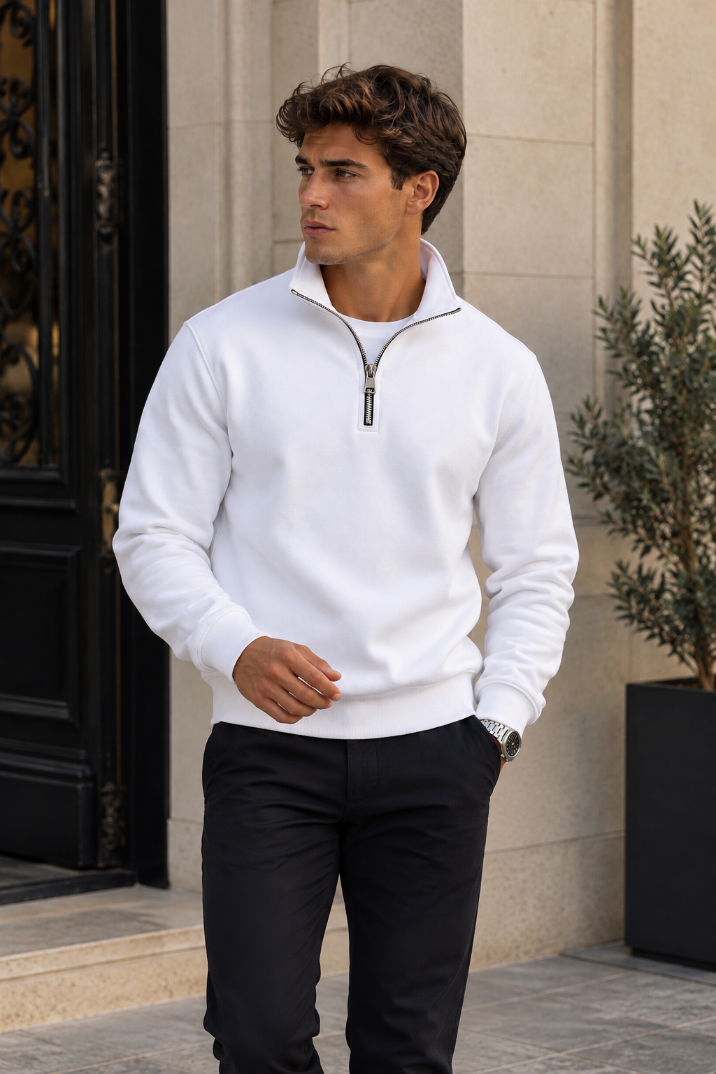 Sudadera Media Cremallera Nevada-1