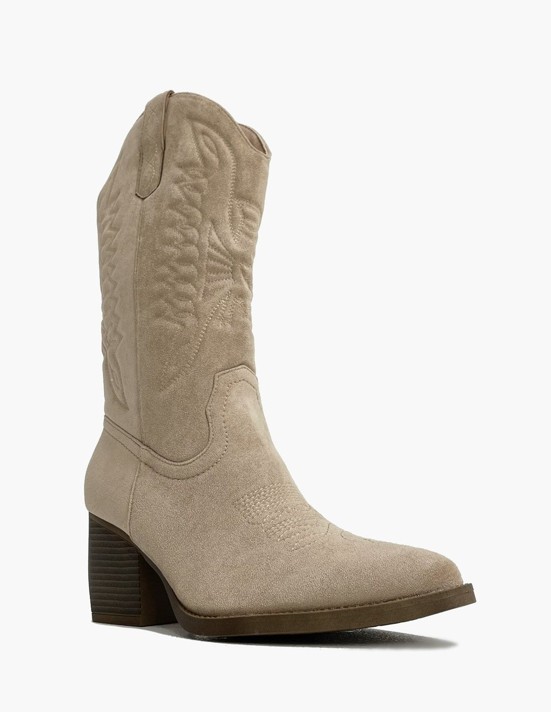 Botas caqui para mujer - estilo vaquero-2