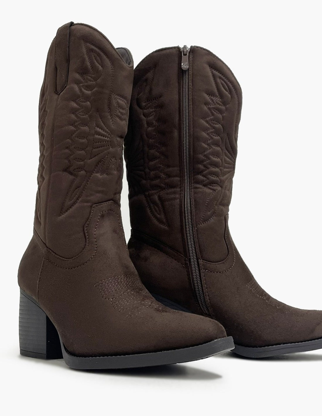 Botas marrones para mujer - estilo cowboy-3