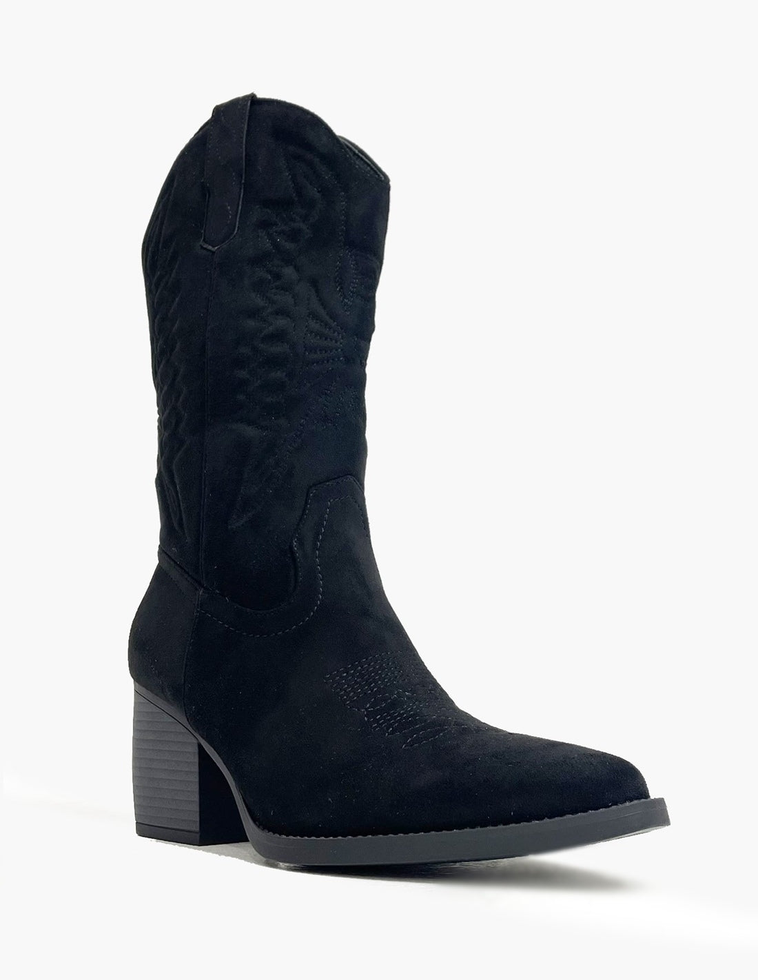 Botas negras de mujer - Estilo vaquero-2