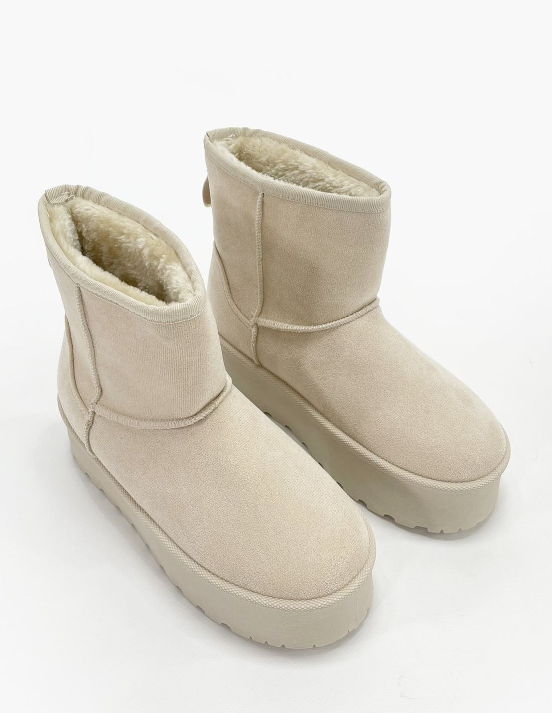 Botas australianas beige de caña media-3