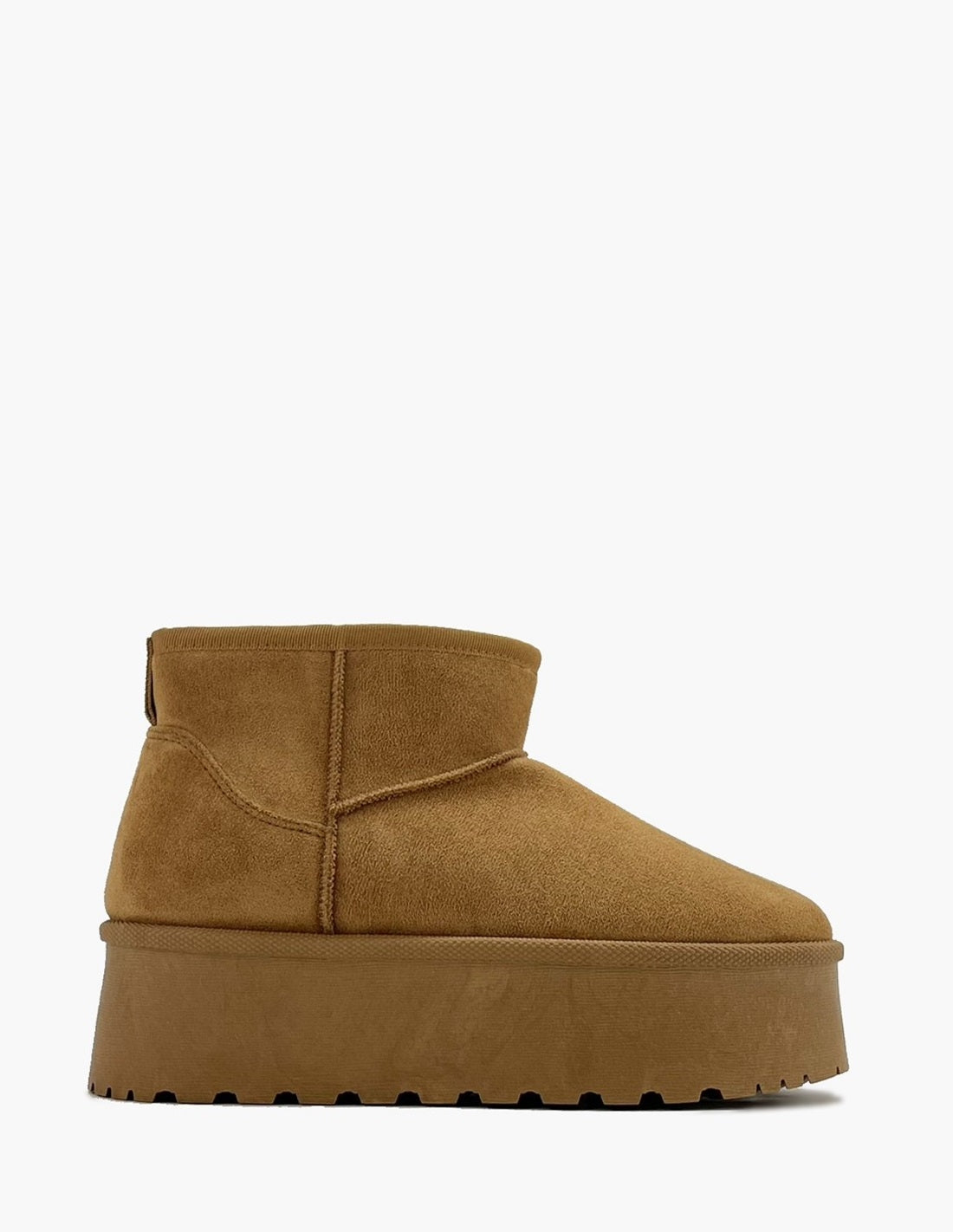 Botas de pelo en color camel - Camel