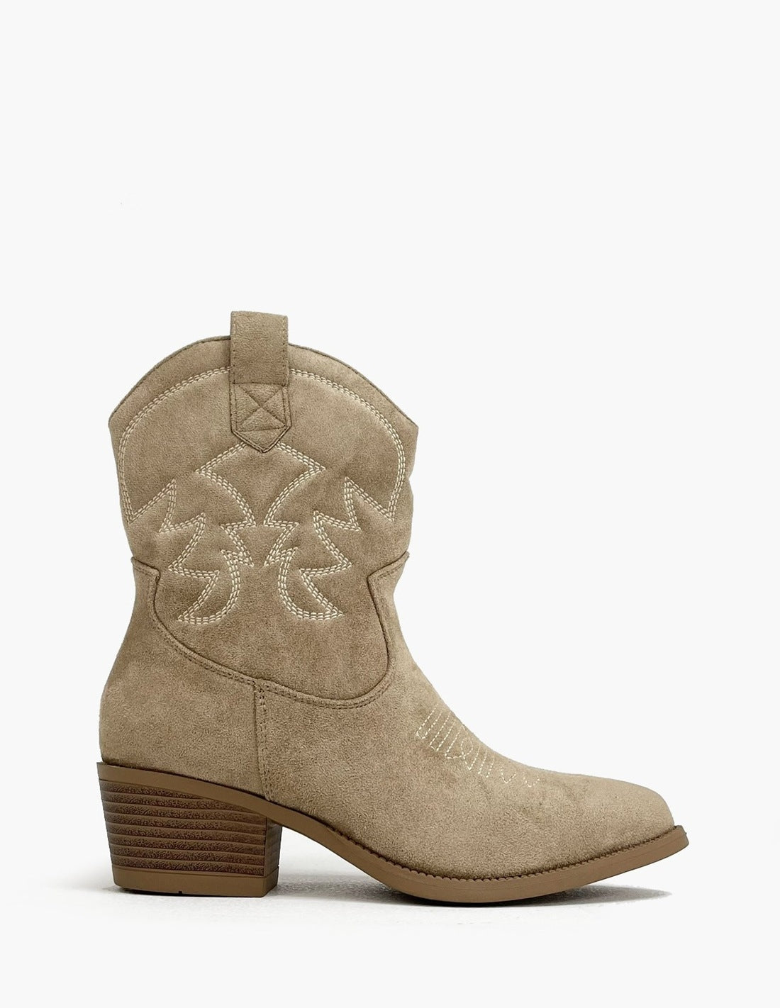 Botines camperos de ante caqui
