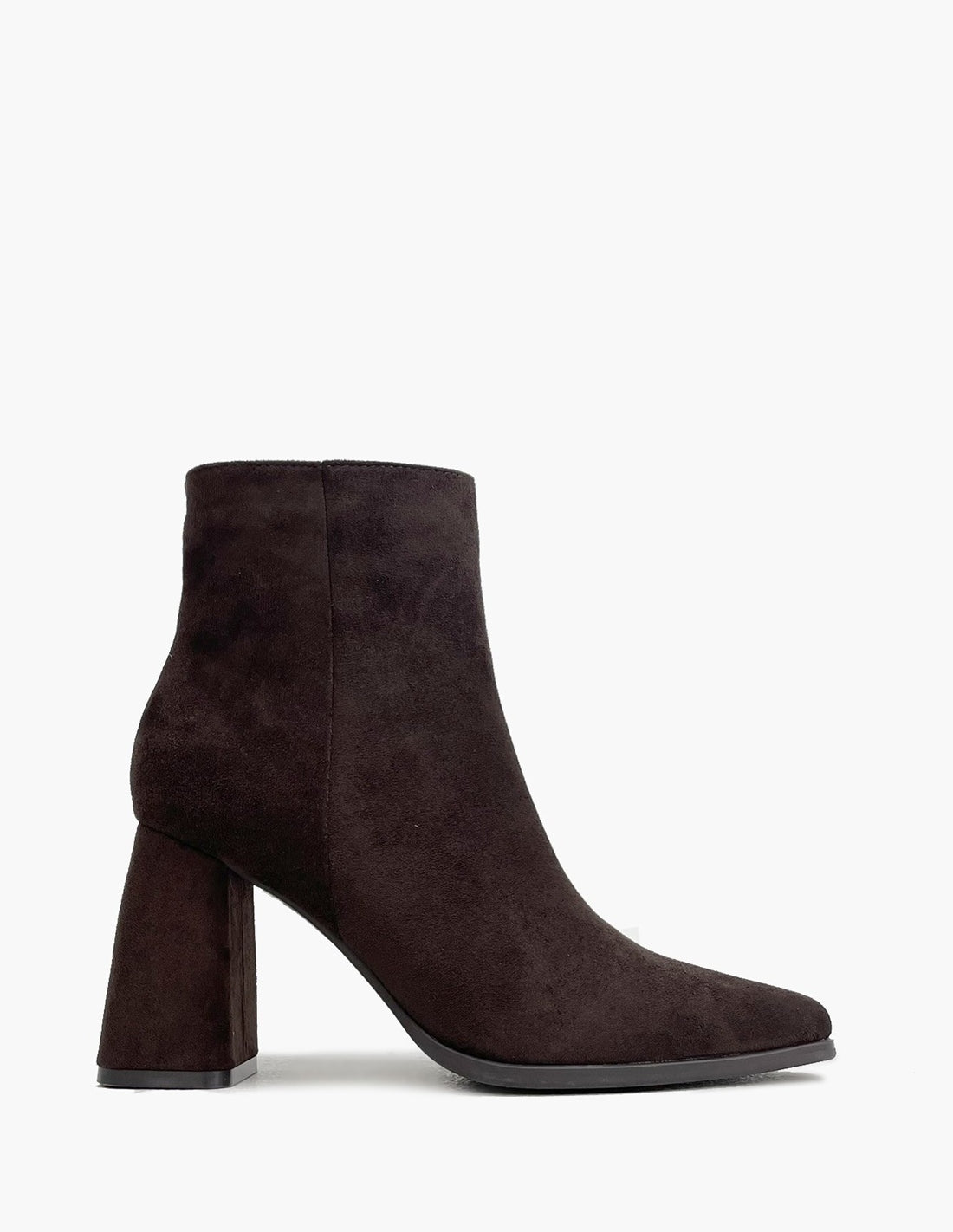 Botines marrones de ante para mujer-1