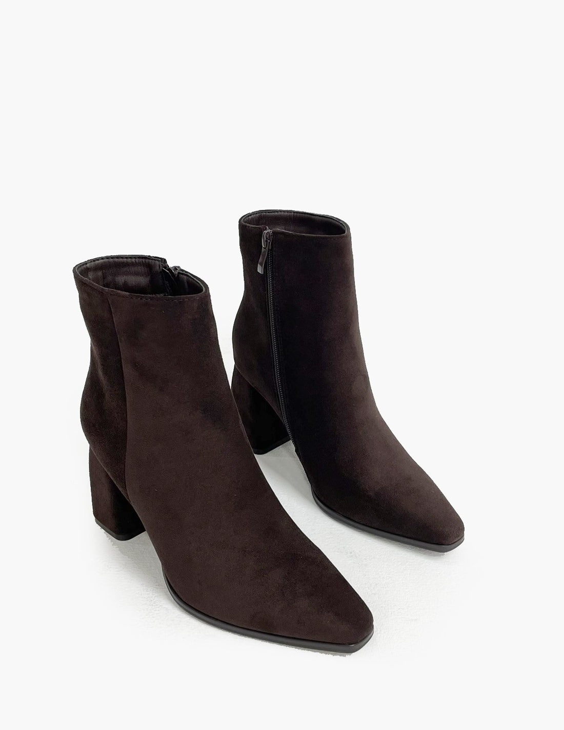 Botines marrones de ante para mujer-3