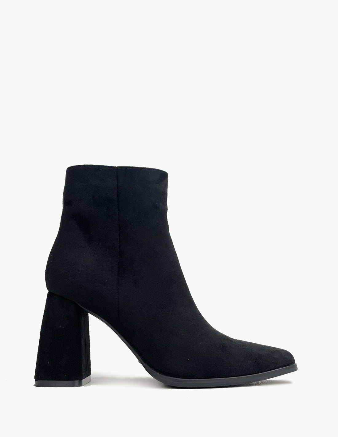 Botines negros de ante para mujer