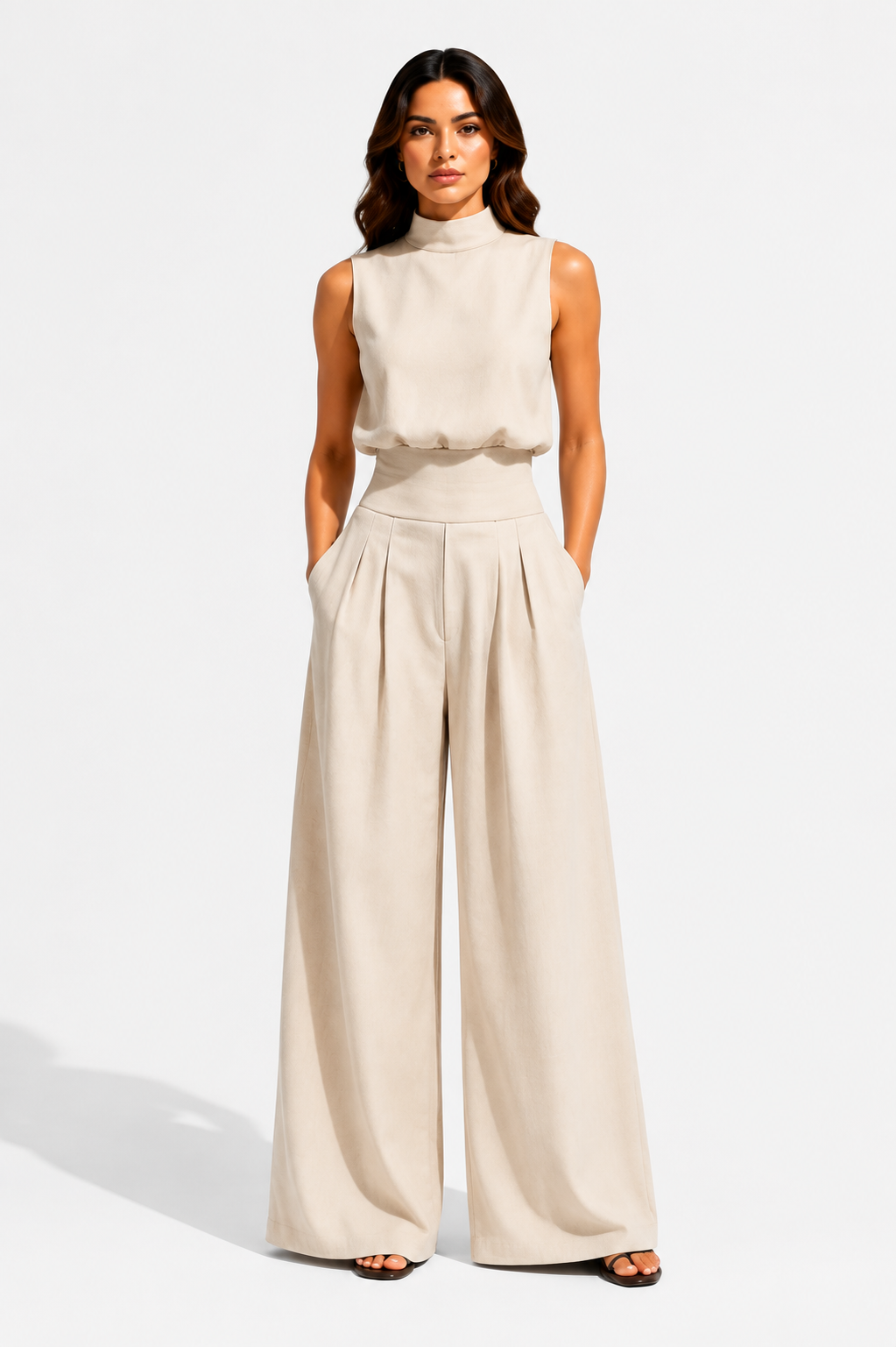 CONJUNTO DE TOP Y PANTALÓN ANCHO