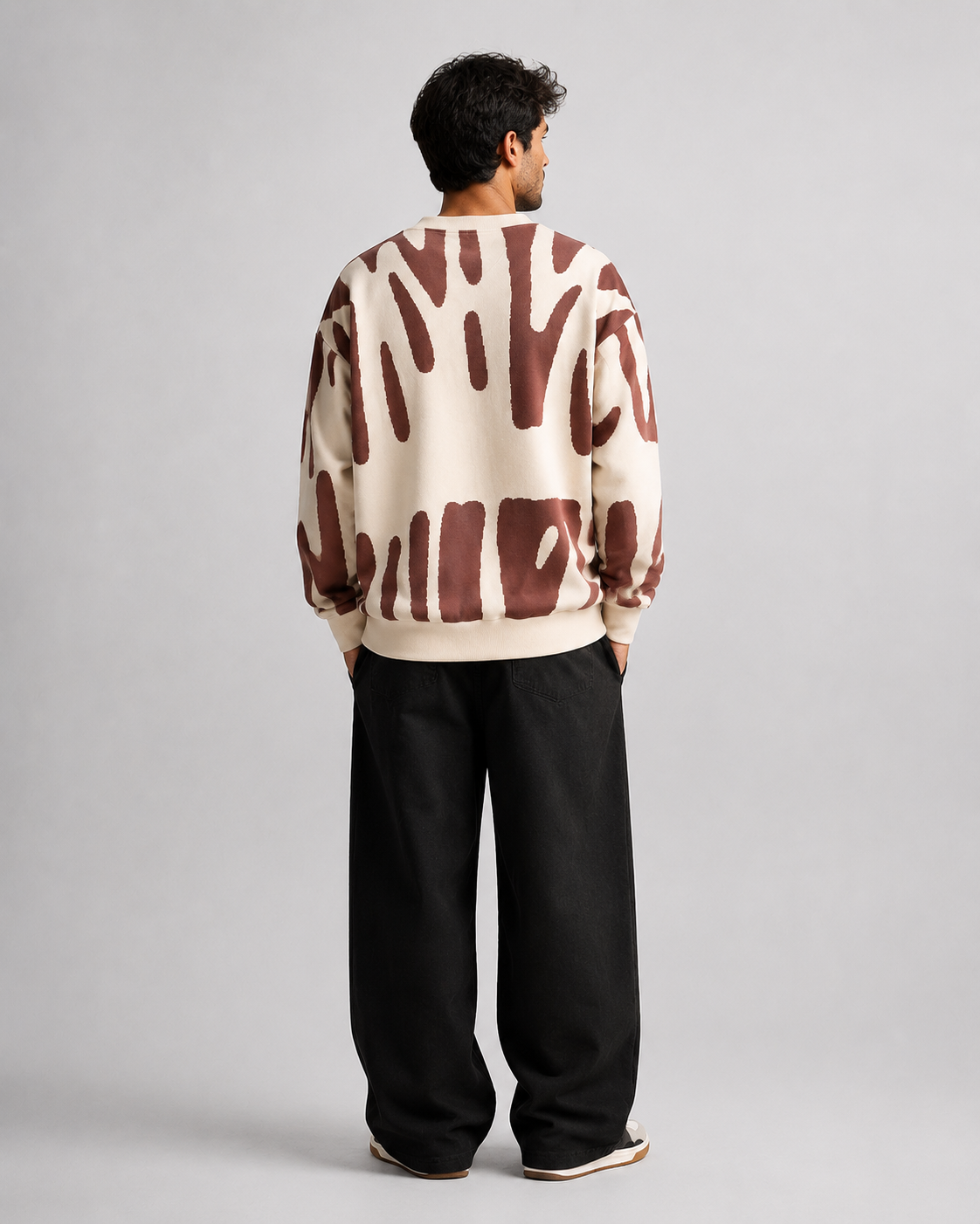 Sudadera Abstract Brush Oversize-27