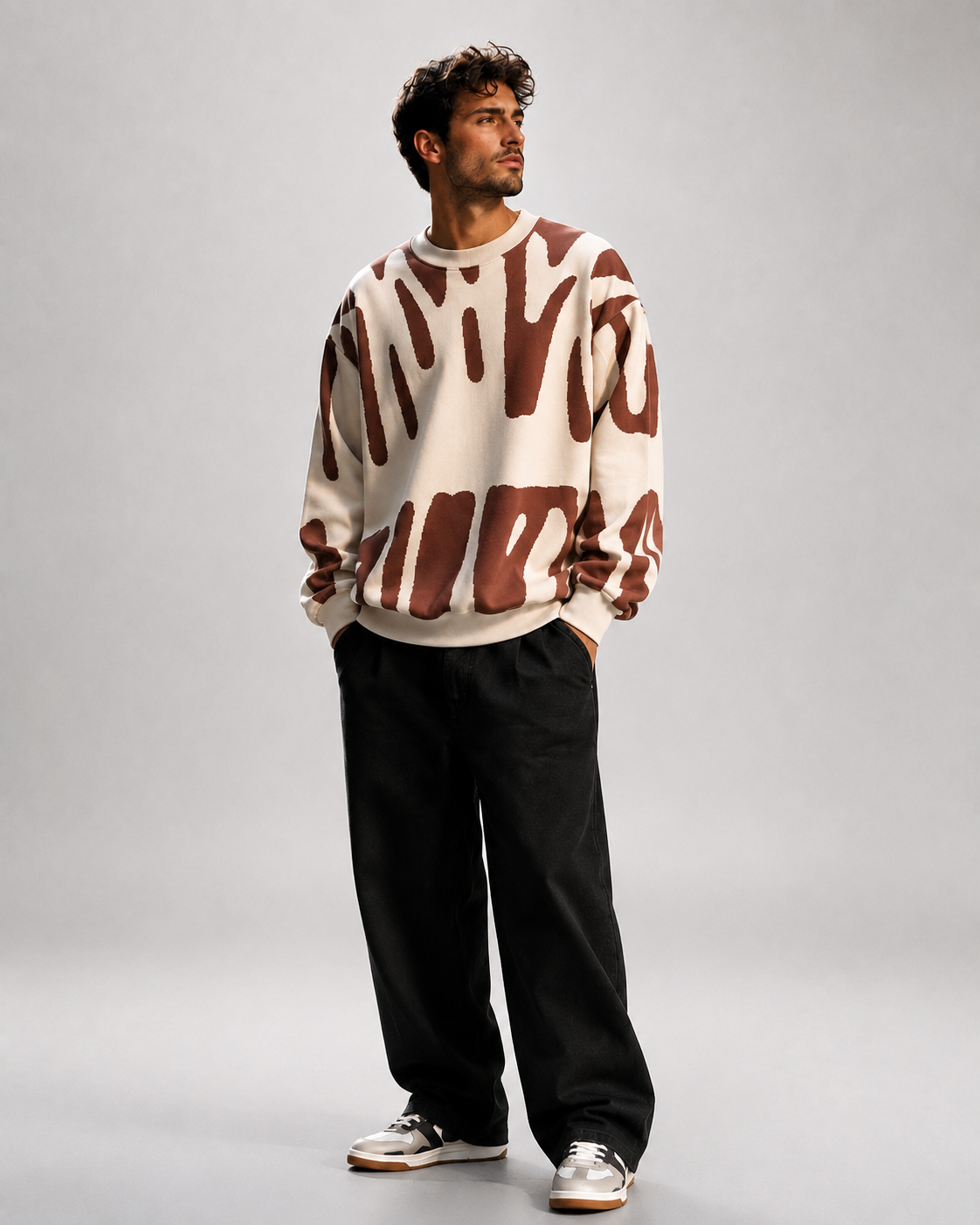 Sudadera Abstract Brush Oversize-26