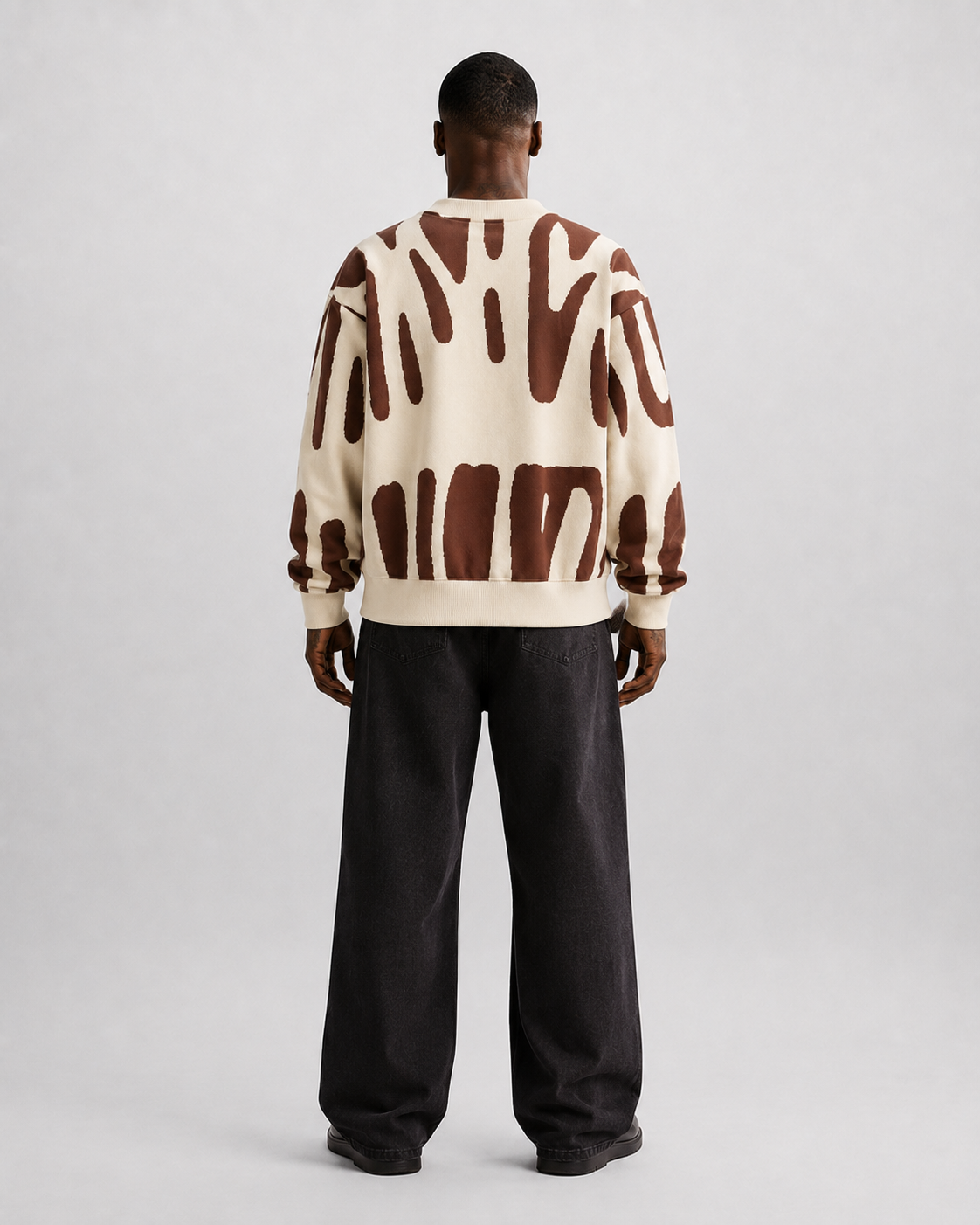 Sudadera Abstract Brush Oversize-29
