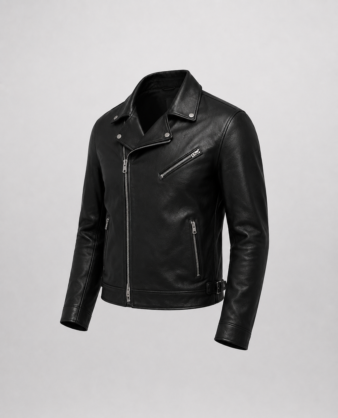 Cazadora Biker de Piel — Hombre-5