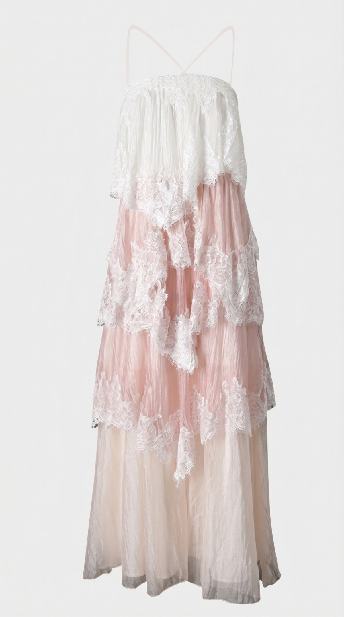 VESTIDO DE GALA DE ENCAJE Y ORGANZA-4