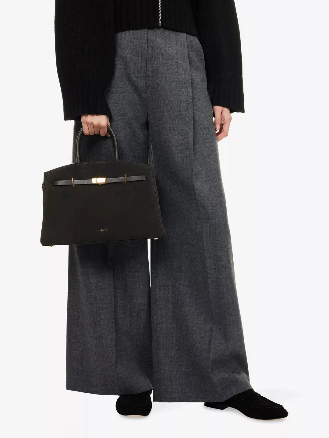 Amélisse - Elegante bolso de mano midi de piel-9