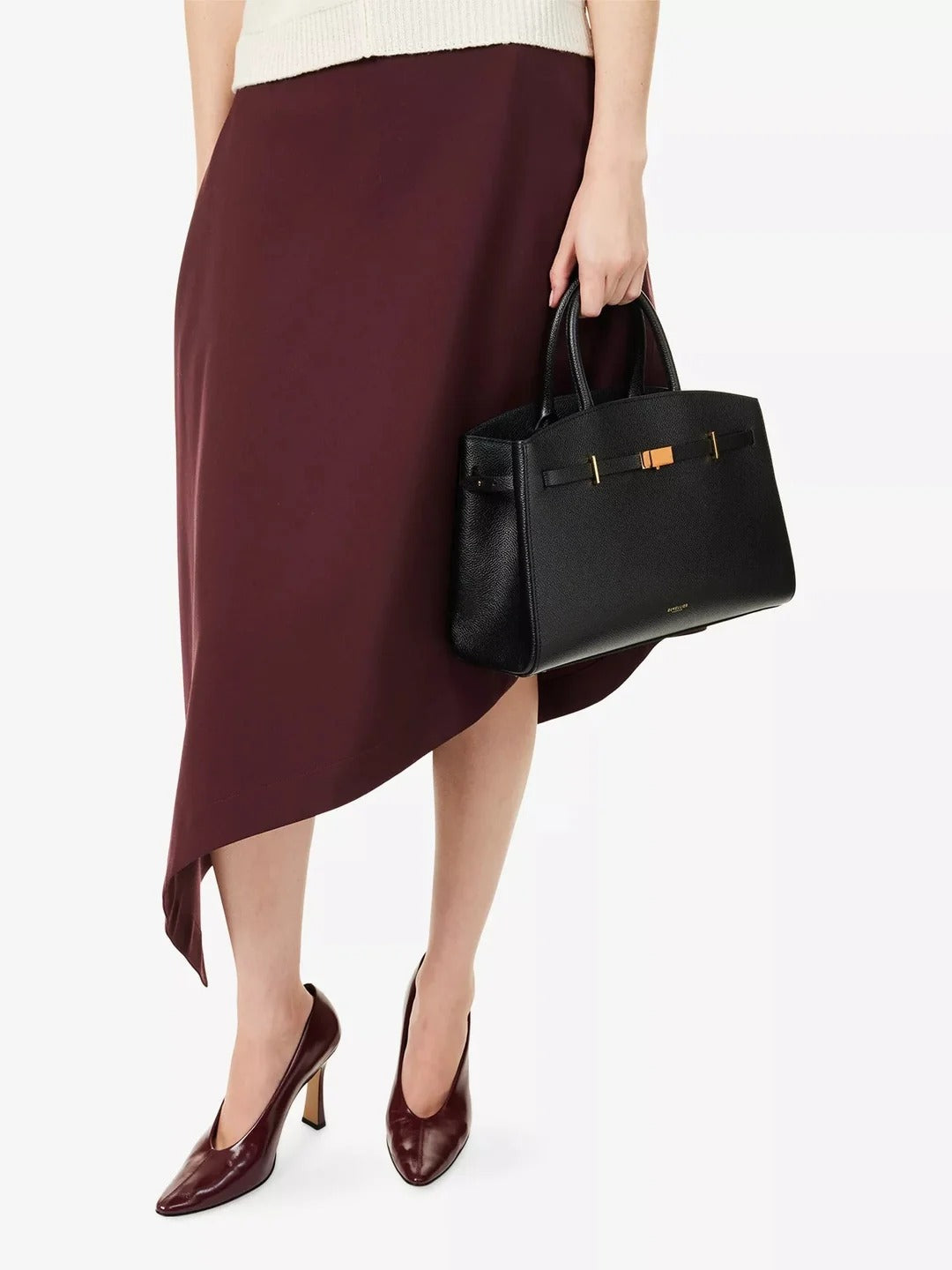 Amélisse - Elegante bolso de mano midi de piel-4