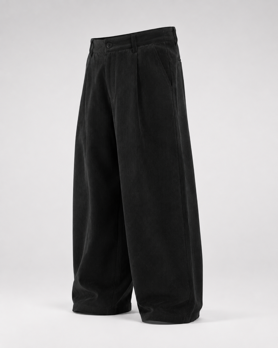 Pantalón Wide Leg de Pana con Pinzas-6